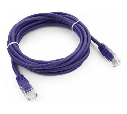 Патч-корд UTP Cablexpert PP12-3M/V кат.5e, 3м, литой, многожильный (фиолетовый)