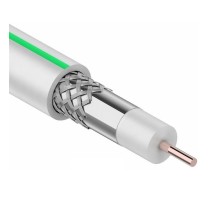 Proconnect 01-2431-2 Кабель SAT 703 B, CCS/Al/Al, (75%), 75 Ом, 100м., белый  PROCONNECT