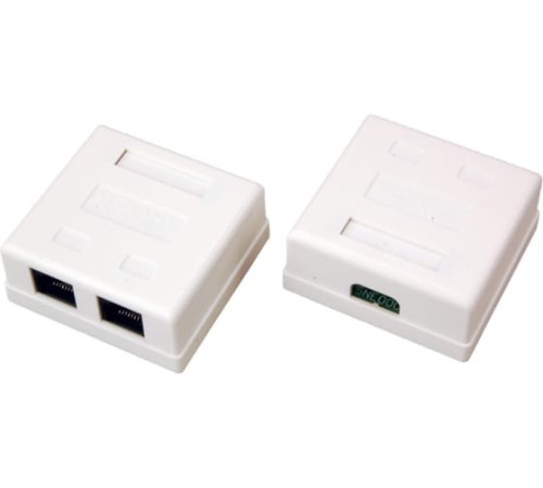 REXANT (06-0105-C) Розетка сетевая LAN, на стену, 2 гнездо 8Р8С (RJ-45), CAT 5е REXANT (06-0105-C) Розетка сетевая LAN, на стену, 2 гнездо 8Р8С (RJ-45), CAT 5е