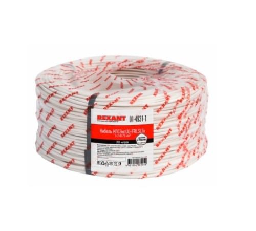 Rexant 01-4931-1 Кабель огнестойкий REXANT КПСЭнг(А)-FRLSLTx 1x2x0, 75 мм?, бухта 200 м Rexant 01-4931-1 Кабель огнестойкий REXANT КПСЭнг(А)-FRLSLTx 1x2x0, 75 мм?, бухта 200 м