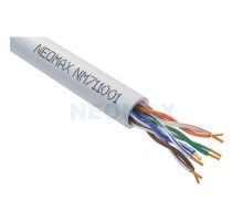 Кабель NEOMAX [NM711001] U/UTP cat.5e 4x2x0.46, 25 AWG, Медь, внутренний, PVC, 305м, серый