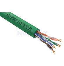 Кабель NEOMAX [NM710021] U/UTP cat.5e 4x2x0.52, 24 AWG, Медь, внутренний, PVCLS нг(А)-LSLTx, 305м, зеленый