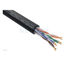 Кабель NEOMAX [NM711032] U/UTP cat.5e 4x2x0.46, 25 AWG, Медь, внешний, PE, 305м, черный