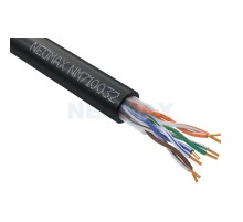 Кабель NEOMAX [NM710032] U/UTP cat.5e 4x2x0.52, 24 AWG, Медь, внешний, PE, 305м, черный