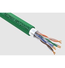 Кабель NEOMAX [NM720021] F/UTP cat.5e 4x2x0.52, 24 AWG, Медь, внутренний, PVCLS нг(А)-LSLTx, 305м, зеленый