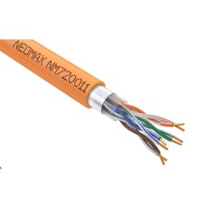 Кабель NEOMAX [NM720011] F/UTP cat.5e 4x2x0.52, 24 AWG, Медь, ZH нг(А)-HF (LSZH), внутренний (305 м), оранжевый