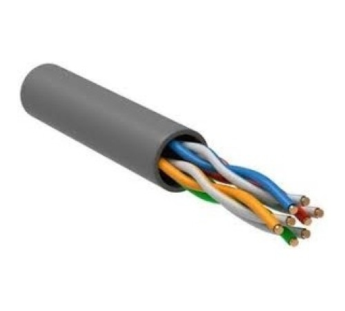 Кабель NEOMAX [NM710002-100M-PT] U/UTP cat.5e 4x2x0.515, 24 AWG, Медь, внутренний, PVC, 100м, серый