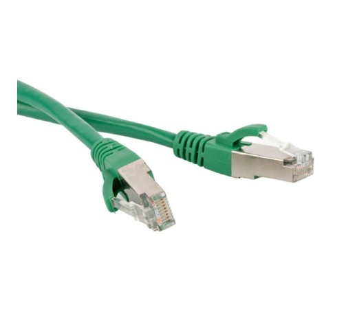 Hyperline PC-LPM-STP-RJ45-RJ45-C5e-1.5M-LSZH-GN Патч-корд F/UTP, экранированный, Cat.5е, LSZH, 1.5 м, зеленый