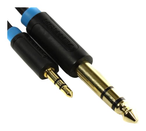 Кабель Vention аудио Jack 6,5 mm M/ 3,5 M - 1,5м Кабель Vention jack 6.5 mm(m)/mini jack 3.5 mm(m) - 1.5 м (BABBG) Кабель Vention аудио Jack 6,5 mm M/ 3,5 M - 1,5м Кабель Vention jack 6.5 mm(m)/mini jack 3.5 mm(m) - 1.5 м (BABBG)