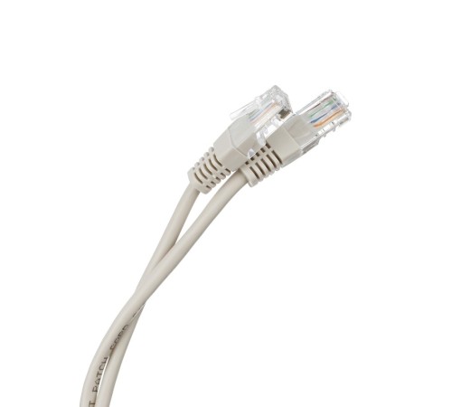 NEOMAX (NM13011-030) Шнур коммут. UTP 3 м, cat.5е, 24AWG, серый, LSZH  многожильный