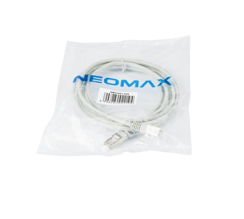 NEOMAX (NM23001-020) Шнур коммут. FTP 2 м, cat.5е, серый, многожильный