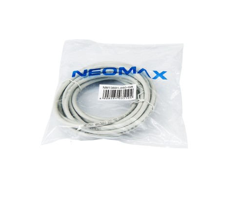 NEOMAX (NM13601-050) Шнур коммут. UTP 5 м, cat.6, серый, многожильный