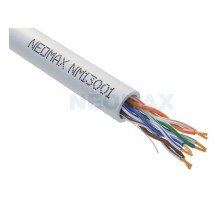 NEOMAX (NM13001-003) Шнур коммут. UTP 0.3 м, cat.5е, серый, многожильный