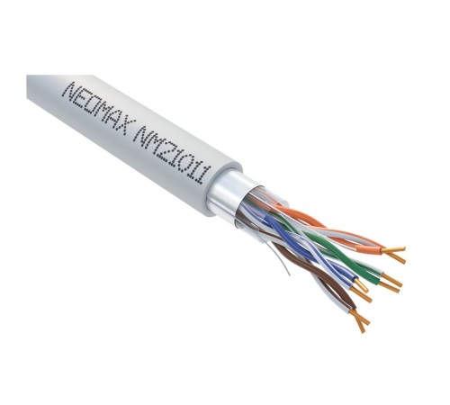 Кабель NEOMAX [NM21011] F/UTP cat.5e 4 пары (305 м) 0.48 мм (24 AWG) Медь, LSZH, серый