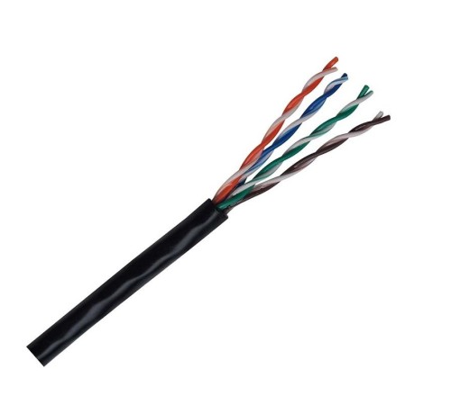 Кабель витая пара Bion BCL-U5510-181 U/UTP, кат.5e, 4x2x0,51 мм AWG 24, медь, одножильный, PVC, для внутренней прокладки, 305м, серый