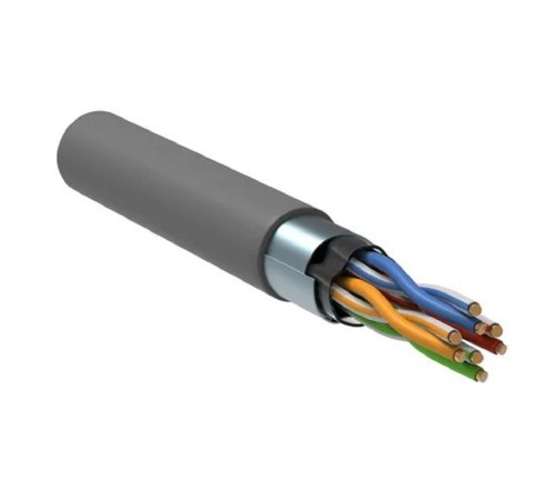 Rexant (01-0152-R) Кабель витая пара F/UTP, CAT 5е, PVC, 4PR, 24AWG, INDOOR, SOLID, серый, 305м, серия LIGHT Rexant (01-0152-R) Кабель витая пара F/UTP, CAT 5е, PVC, 4PR, 24AWG, INDOOR, SOLID, серый, 305м, серия LIGHT