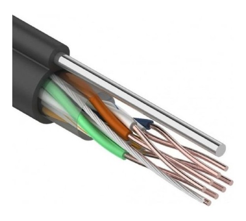 Rexant (01-0046) Кабель UTP CAT5e 4 пары (305м) 0.51 мм OUTDOOR + ТРОС*1