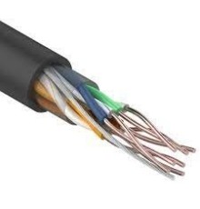 REXANT (01-0065) Кабель U/UTP, категория 5e, ZH нг(А)-HF, 4PR, 24AWG, внешний, черный, 305 м