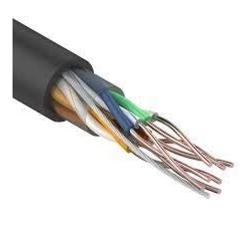 REXANT (01-0065) Кабель U/UTP, категория 5e, ZH нг(А)-HF, 4PR, 24AWG, внешний, черный, 305 м