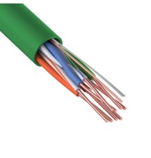 Rexant (01-0061) Кабель витая пара U/UTP, CAT 5e, нг(А)-LSLTx 4х2х0,52мм, 24AWG, внутренний, зеленый, 305м Rexant