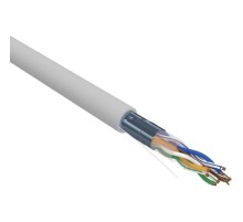 Rexant (02-0021) Кабель витая пара, F/UTP, CAT 5e, ZH нг(А)-HF, 4х2х0,52мм, 24AWG, INDOOR, SOLID, серый, 305м