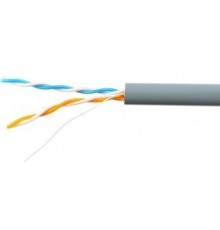 SkyNet Кабель UTP indoor 2x2x0,46, медный, FLUKE TEST, кат.5e, однож., (100м) box, серый [CSL-UTP-2-CU/100]