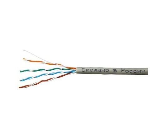 SkyNet Кабель UTP indoor 4x2x0,46, медный, FLUKE TEST, кат.5e, однож., (100м) box, серый [CSL-UTP-4-CU/100]