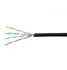 SkyNet Кабель UTP outdoor 4x2x0,46, медный, FLUKE TEST, кат.5e, однож., (305м) box, черный [CSL-UTP-4-CU-OUT]
