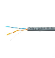 SkyNet Кабель Premium UTP indoor 2x2x0,51, медный, FLUKE TEST, кат.5e, однож., 305 м, box, серый [CSP-UTP-2-CU]