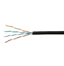 SkyNet Кабель UTP outdoor 4x2x0,51, медный, FLUKE TEST, кат.5e, однож., (100м) box, черный [CSP-UTP-4-CU-OUT/100]