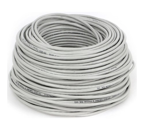 SkyNet Кабель Standart UTP indoor 4x2x0,48, медный, FLUKE TEST, кат.5e, однож., 100 м, box, серый [CSS-UTP-4-CU/100]