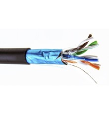 5bites Кабель Express FS5525-305BPE витая пара FTP/SOLID/5E/24AWG/COPPER/PE/BLACK/OUTDOOR/DRUM/305M