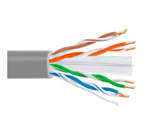 5bites Кабель US6575-100A витая пара UTP / SOLID / 6CAT / 23AWG / CCA / PVC / 100M