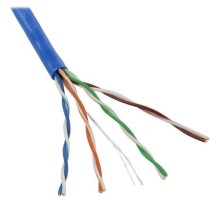 5bites Кабель US5505-100A-BL витая пара UTP / SOLID / 5E / 24AWG / CCA / PVC / BLUE / 100M