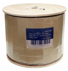 5bites Кабель US5500-305APE-M витая пара UTP/SOLID/5E/CCAG/PVC+PE/BLACK/OUTDOOR/MESSENGER/DRUM/305M