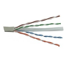 Exegate EX186134RUS Кабель UTP 4 пары кат.6 Exegate CCA, 23AWG, 305м pullbox, серый