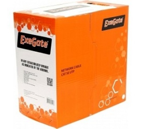 Exegate EX256747RUS Кабель UTP 4 пары кат.5e Exegate CCA, 24AWG, LSZH, бухта 305м, оранжевый Exegate EX256747RUS Кабель UTP 4 пары кат.5e Exegate CCA, 24AWG, LSZH, бухта 305м, оранжевый