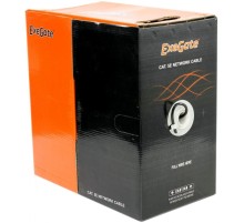 Exegate EX256749RUS Кабель UTP 4 пары кат.5e Exegate 100% медь, 24AWG, внешн. прокладка, без троса, бухта 305м, черн., PE