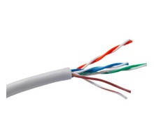 Exegate EX261518RUS Кабель UTP 4 пары кат.5e Exegate Special CCA, 26AWG, бухта 305м, серый, PVC