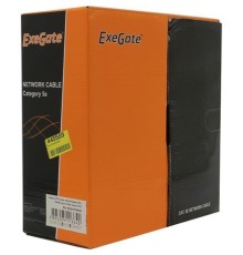 Exegate EX281816RUS Кабель Exegate  UTP4-C5e-CCA-S24-IN-PVC-GY-100 UTP 4 пары кат.5e CCA, 24AWG, бухта 100м, серый, PVC