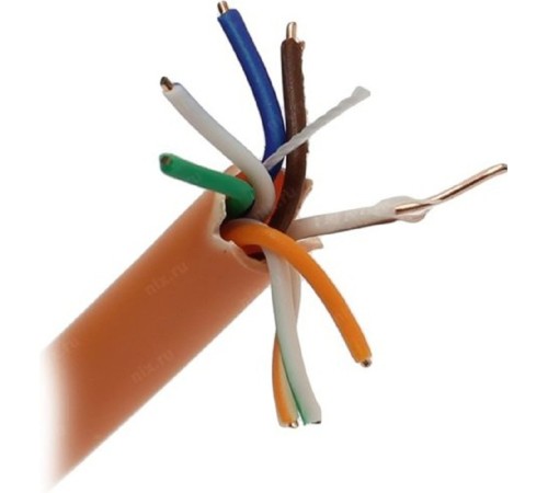 Exegate EX281820RUS Кабель Exegate  UTP4-C5e-CU-S24-IN-LSZH-OR-305 UTP 4 пары кат.5e медь, 24AWG, LSZH, бухта 305м, оранжевый