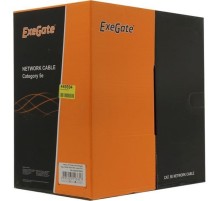 Exegate EX281815RUS Кабель Exegate  UTP4-C5e-CU-S25-IN-PVC-GY-305 UTP 4 пары кат.5e медь, 25AWG, бухта 305м, серый,  PVC