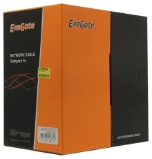 Exegate EX281815RUS Кабель Exegate  UTP4-C5e-CU-S25-IN-PVC-GY-305 UTP 4 пары кат.5e медь, 25AWG, бухта 305м, серый,  PVC