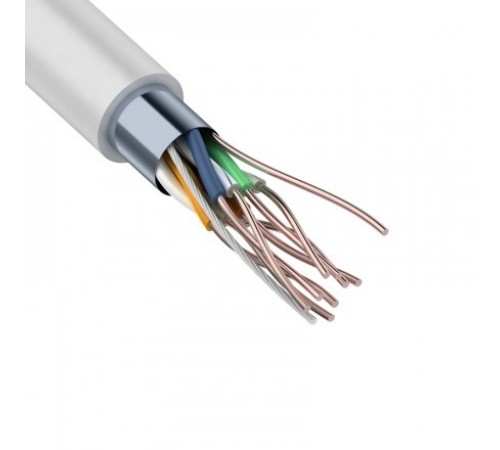 Rexant (01-0169) Кабель F/UTP, CAT 5E, ZH нг(А)-HF, (LSZH), 4х2х0,50 мм, 24AWG, внутренний, серый Rexant (01-0169) Кабель F/UTP, CAT 5E, ZH нг(А)-HF, (LSZH), 4х2х0,50 мм, 24AWG, внутренний, серый
