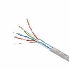 Cablexpert Кабель FTP 5e, 4 пары, 0.48мм, CAA, 305м серый [FPC-5004E-SOL]