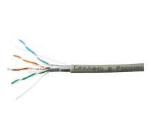 SkyNet Кабель FTP indoor 4x2x0,46, медный, FLUKE TEST, кат.5e, однож., 100 м, box, серый [CSL-FTP-4-CU/100]