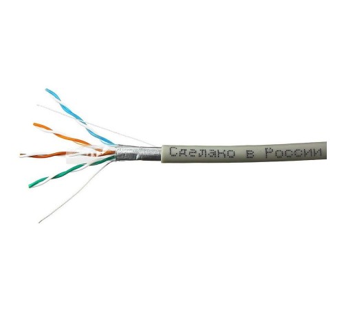 SkyNet Кабель FTP indoor 4x2x0,46, медный, FLUKE TEST, кат.5e, однож., 100 м, box, серый [CSL-FTP-4-CU/100]