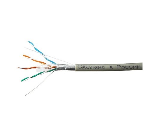 SkyNet Кабель FTP indoor 4x2x0,51, медный, FLUKE TEST, кат.5e, однож., 100 м, box, серый [CSP-FTP-4-CU/100]