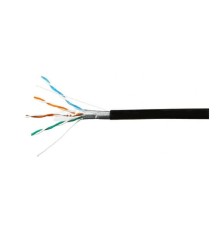 SkyNet Кабель FTP outdoor 4x2x0,48, медный, FLUKE TEST, кат.5e, однож., 305 м, box, черный [CSS-FTP-4-CU-OUT]