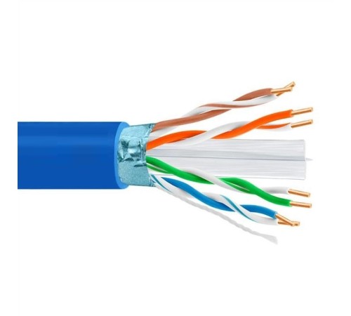 5bites Кабель FS6575-305A-BL витая пара FTP / SOLID / 6CAT / 23AWG / CCA / PVC / BLUE / 305M